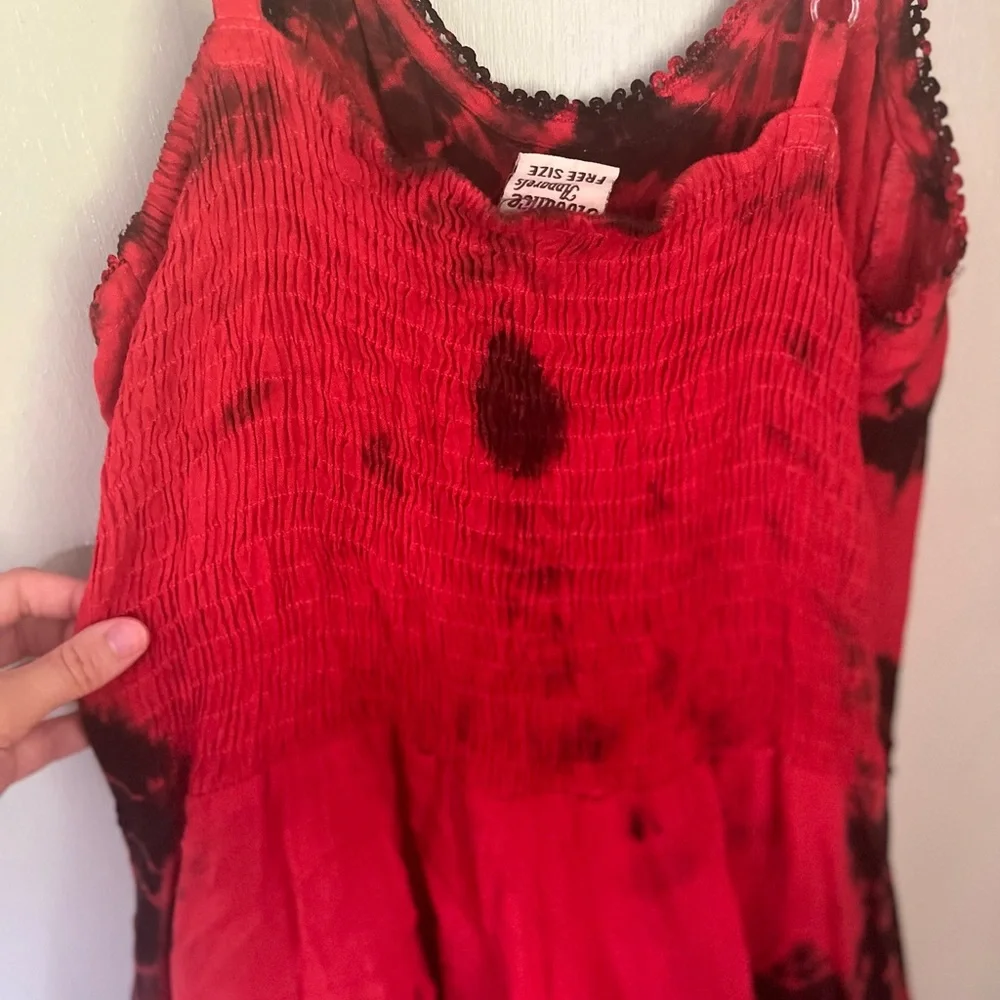 ❤️Real Y2K vintage bustier basque waist milkmaid corseted handkerchief dress🌹 - Picture 5 of 7